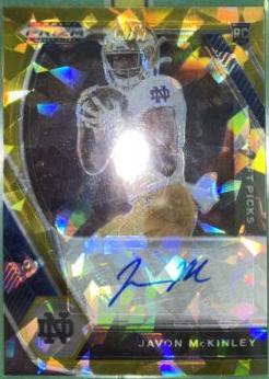 Javon McKinley [Gold Ice Prizm] #DPA-JAV