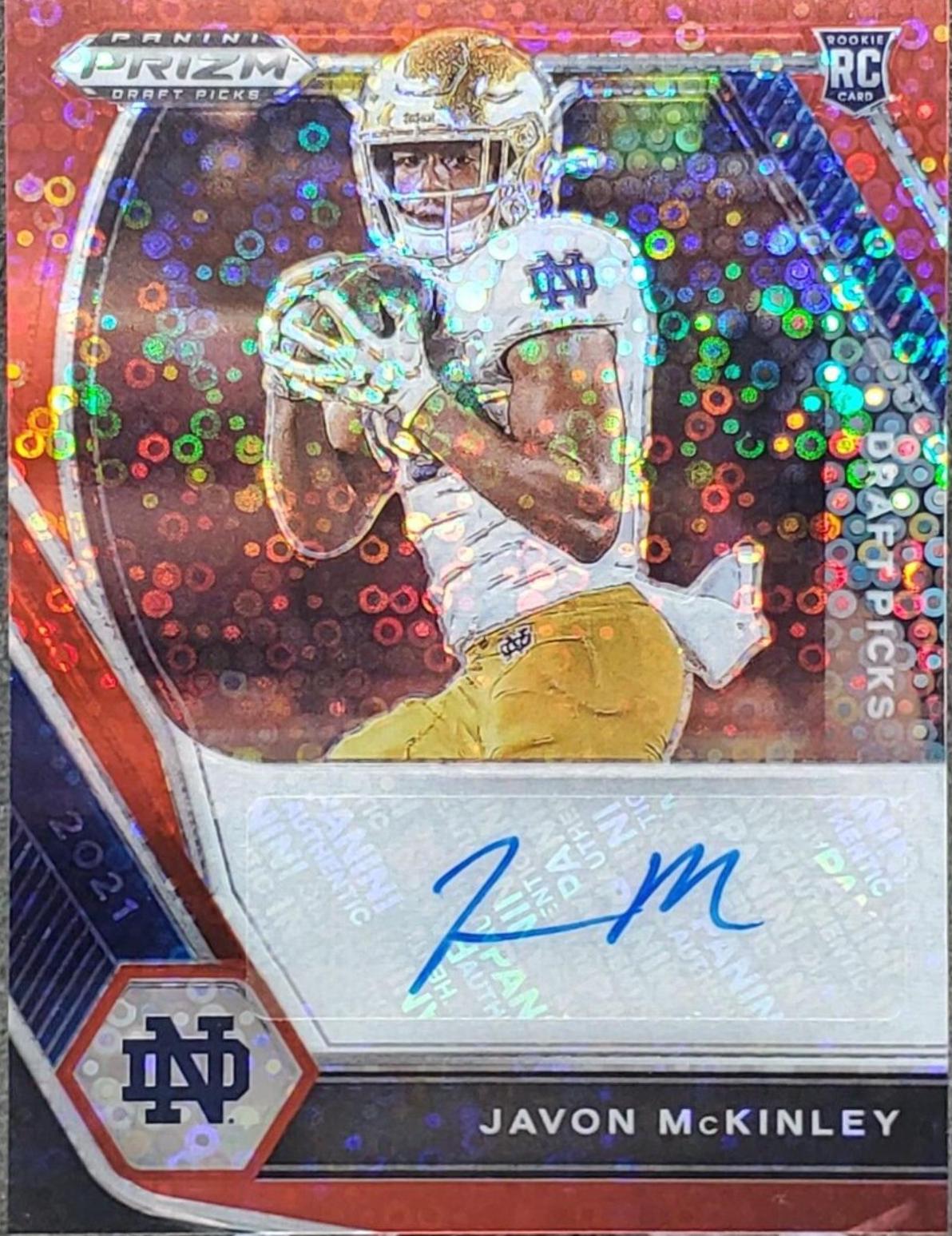 Javon McKinley [Red Circles Prizm] #DPA-JAV