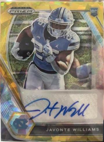 Javonte Williams [Gold Ice Prizm] #DPA-JWI