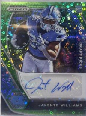 Javonte Williams [Neon Green Circles Prizm] #DPA-JWI