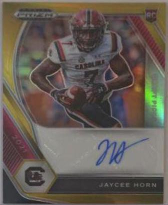 Jaycee Horn [Gold Prizm] #DPA-JAY