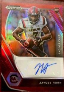 Jaycee Horn [Red Prizm] #DPA-JAY
