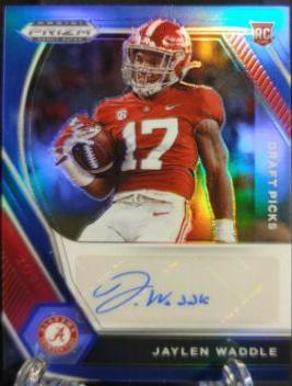 Jaylen Waddle [Blue Prizm] #DPA-JWA
