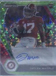 Jaylen Waddle [Neon Green Circles Prizm] #DPA-JWA