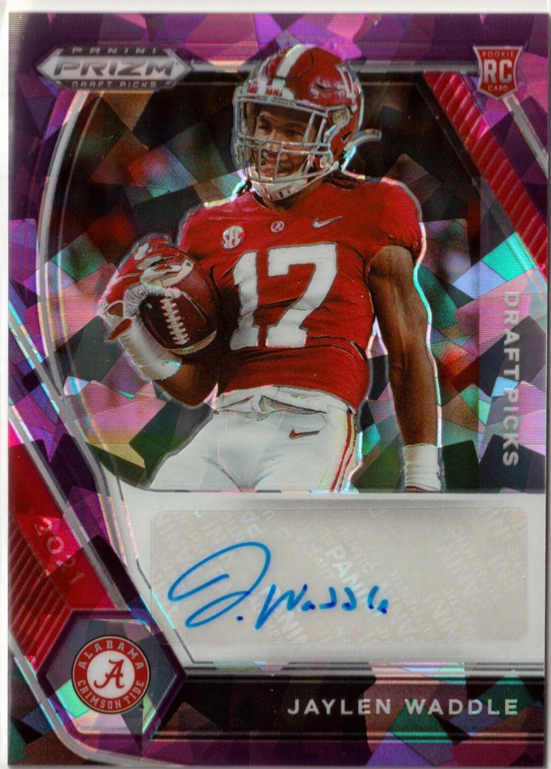 Jaylen Waddle [Purple Ice Prizm] #DPA-JWA