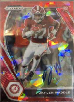 Jaylen Waddle [Red Ice Prizm] #DPA-JWA