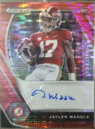 Jaylen Waddle [Red Pulsar Prizm] #DPA-JWA