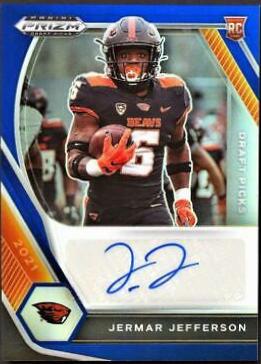 Jermar Jefferson [Blue Prizm] #DPA-JJE