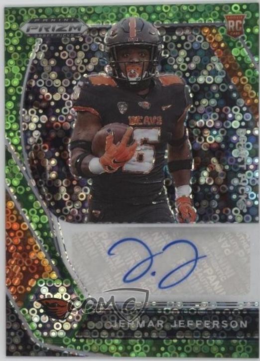 Jermar Jefferson [Neon Green Circles Prizm] #DPA-JJE