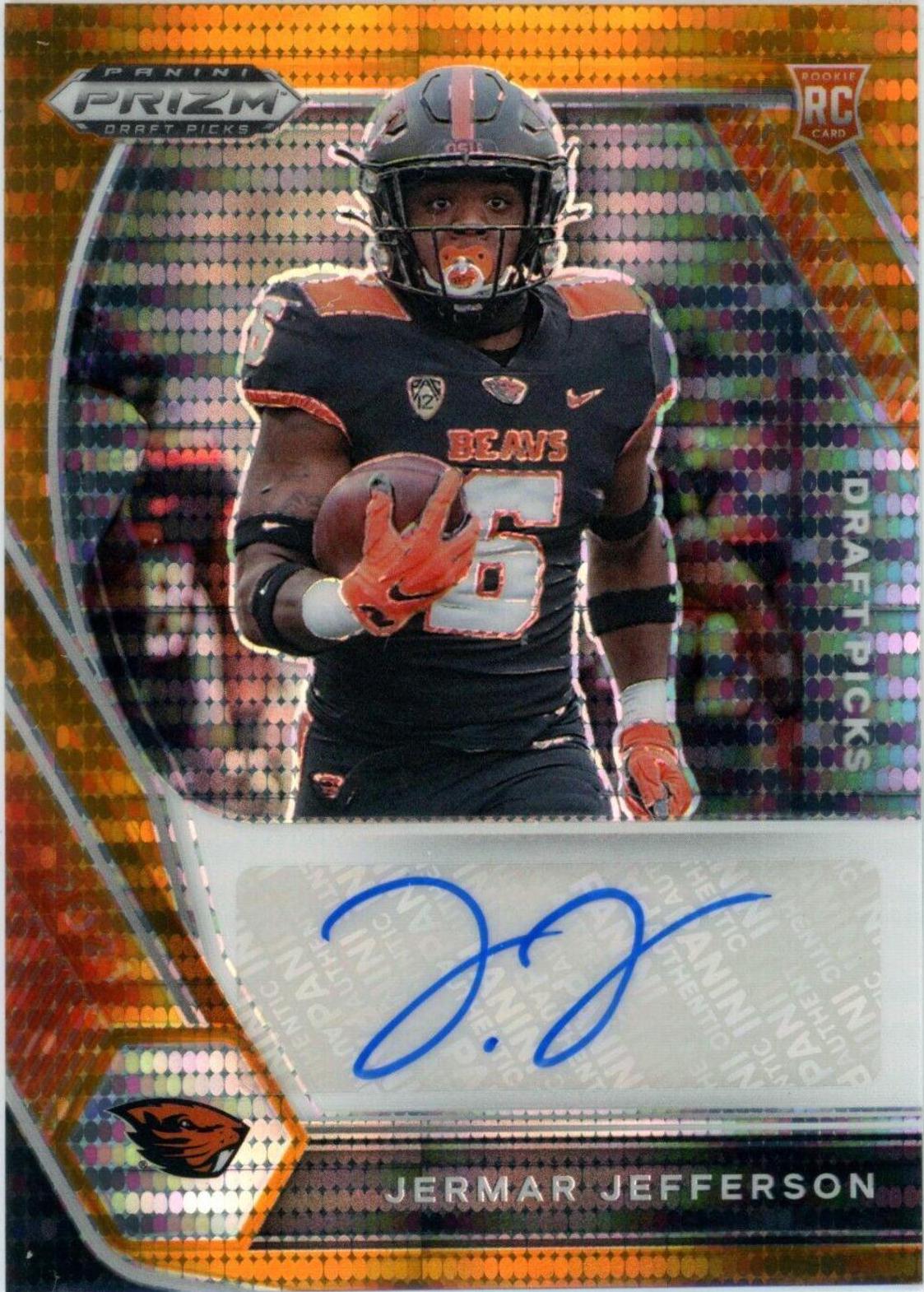 Jermar Jefferson [Orange Pulsar Prizm] #DPA-JJE