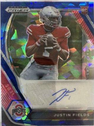 Justin Fields [Blue Ice Prizm] #DPA-JFI