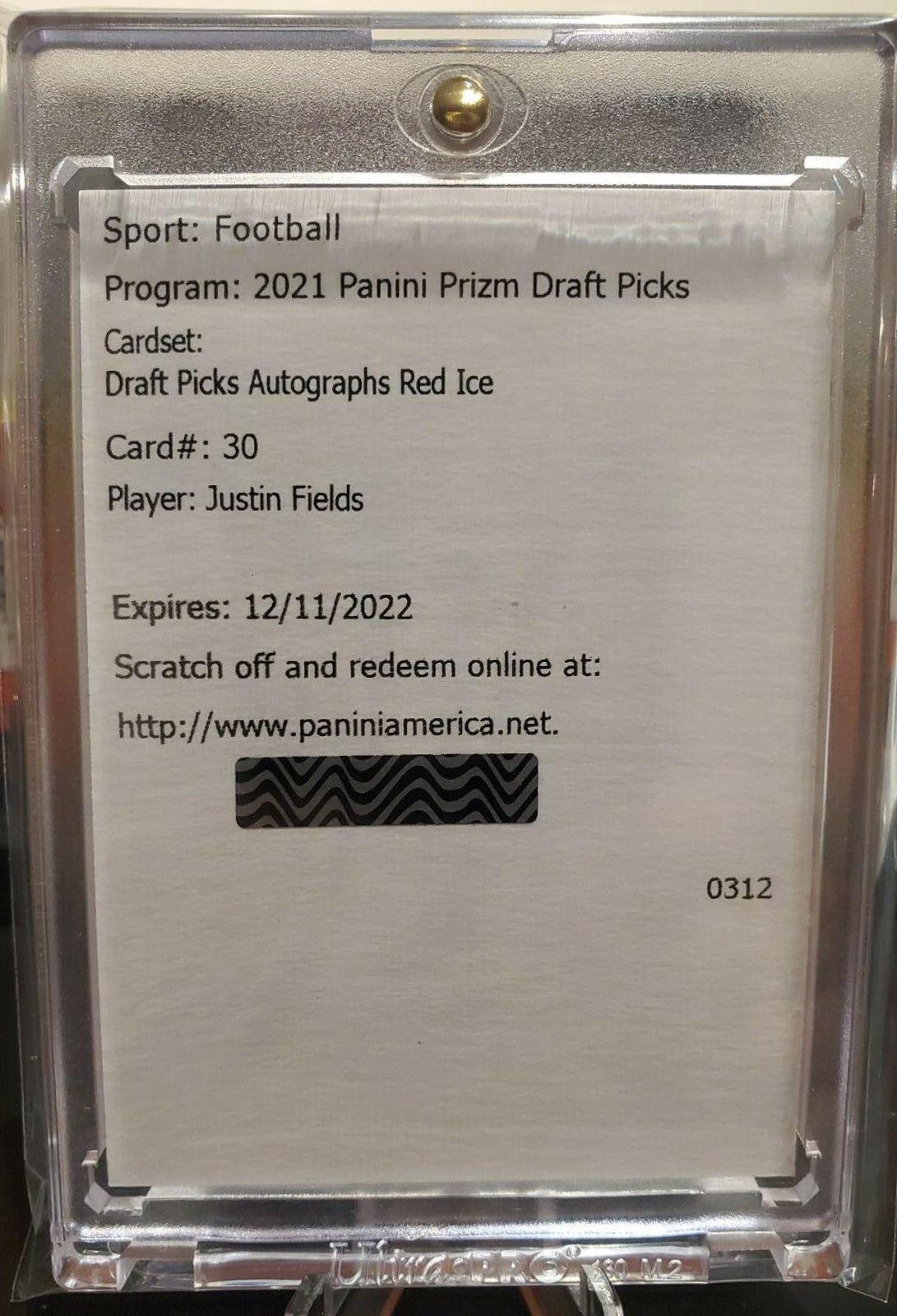 Justin Fields [Red Ice Prizm] #DPA-JFI