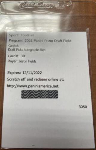 Justin Fields [Red Prizm] #DPA-JFI