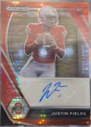 Justin Fields [Red Pulsar Prizm] #DPA-JFI