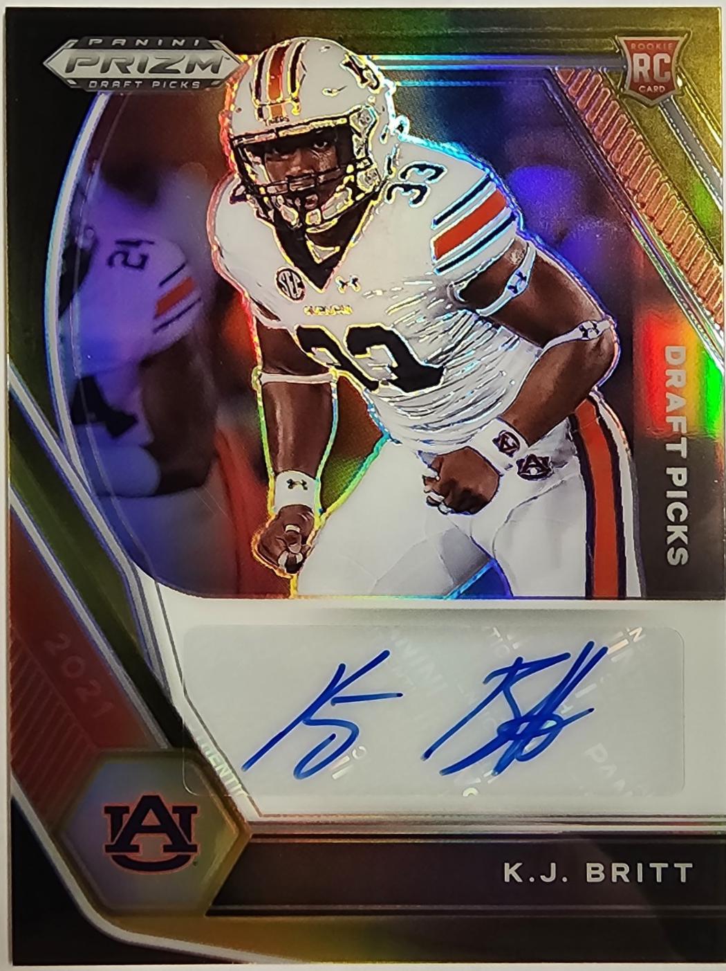K. J. Britt [Black Gold Prizm] #DPA-KJB