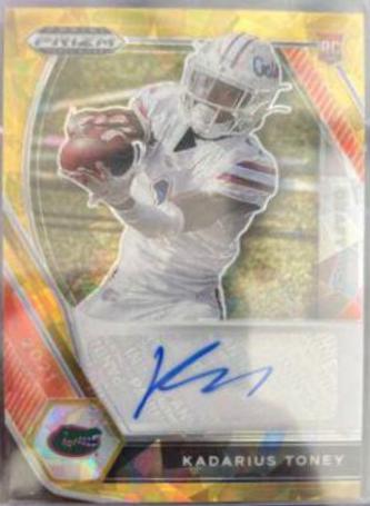 Kadarius Toney [Gold Ice Prizm] #DPA-KAD
