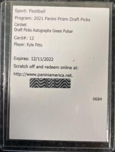Kyle Pitts [Green Pulsar Prizm] #DPA-KPI