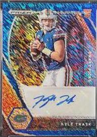 Kyle Trask [Blue Shimmer Prizm] #DPA-KTR