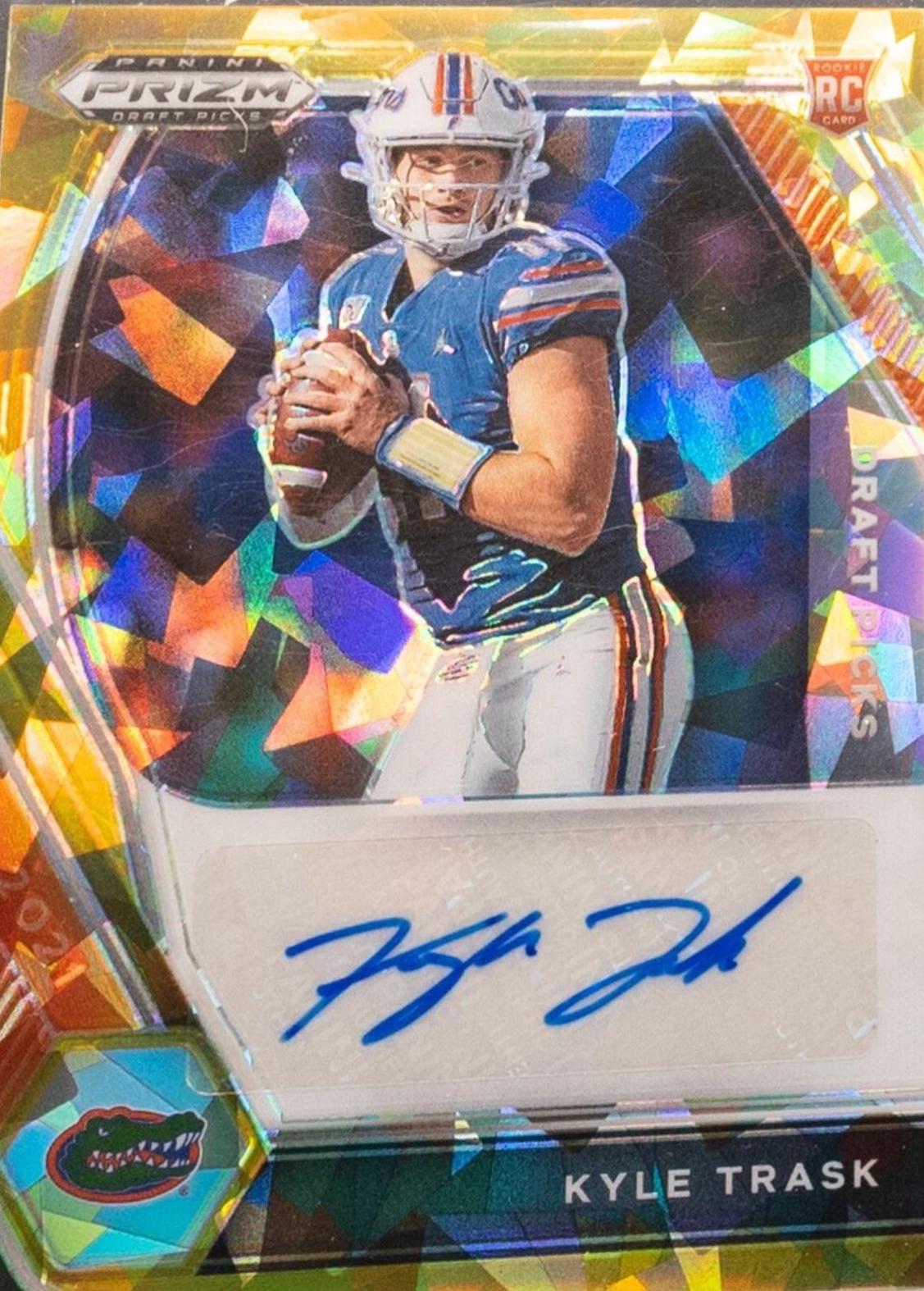 Kyle Trask [Gold Ice Prizm] #DPA-KTR
