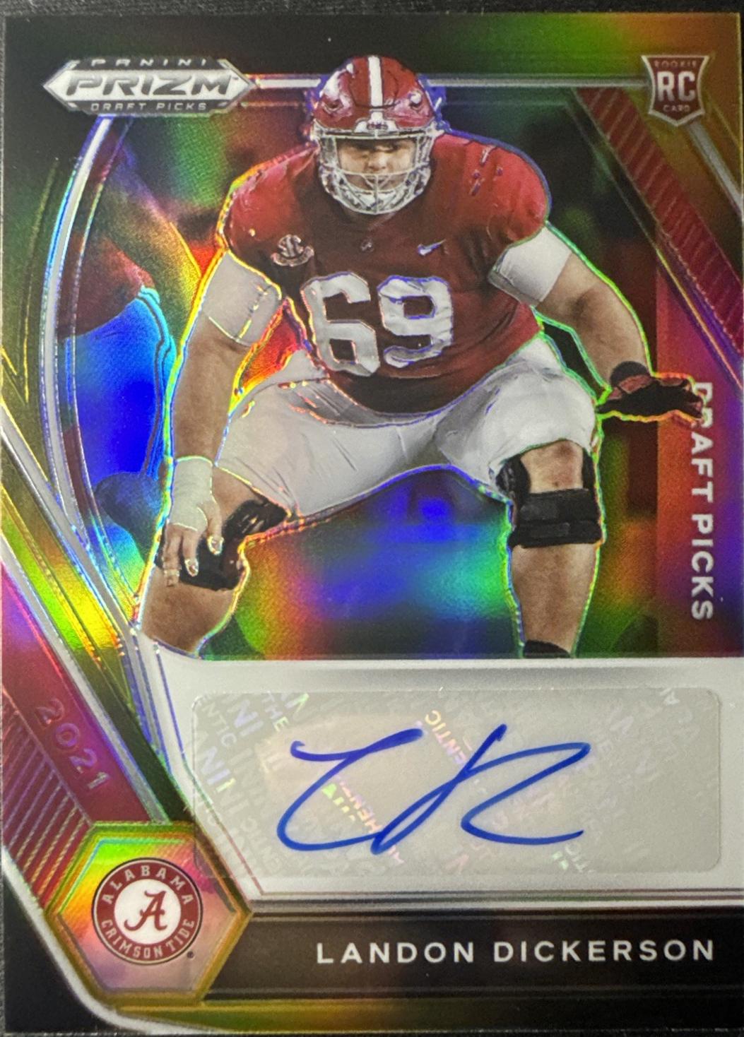 Landon Dickerson [Black Gold Prizm] #DPA-LAN