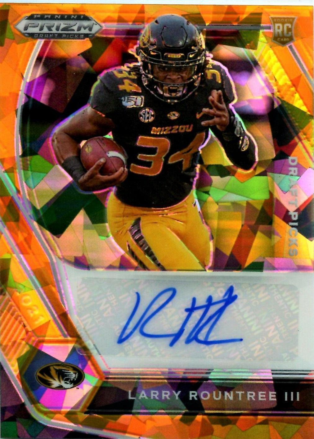 Larry Rountree III [Gold Ice Prizm] #DPA-LRO