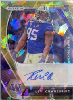 Levi Onwuzurike [Gold Ice Prizm] #DPA-LEV