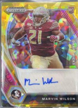 Marvin Wilson [Orange Ice Prizm] #DPA-MWI