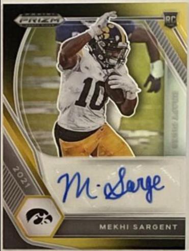 Mekhi Sargent [Black Gold Prizm] #DPA-MSA