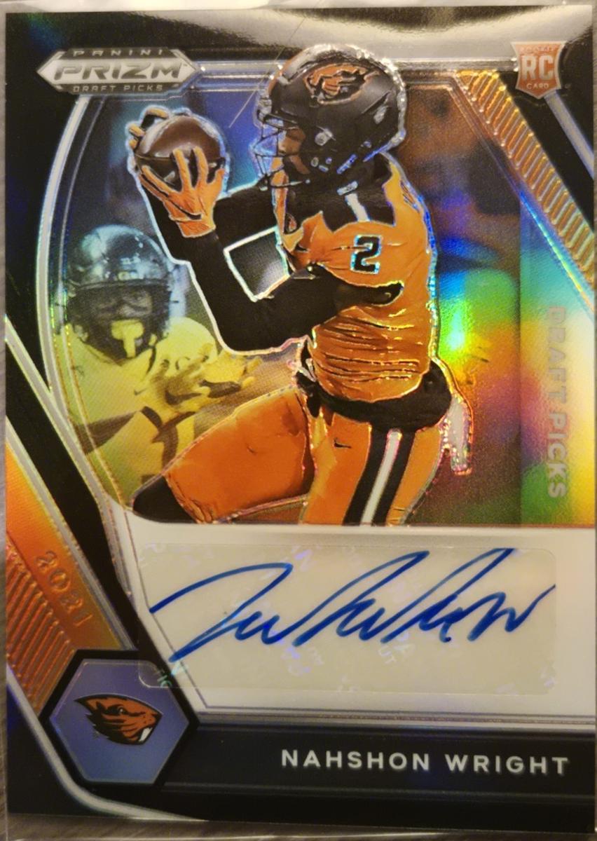Nahshon Wright [Black Gold Prizm] #DPA-NWR