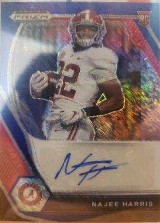 Najee Harris [Blue Shimmer Prizm] #DPA-NJH