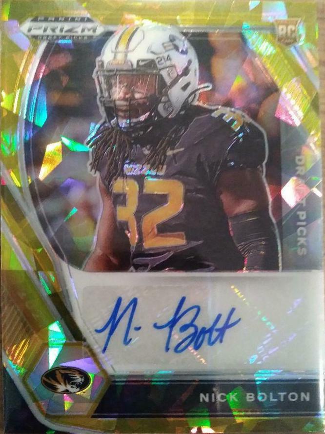 Nick Bolton [Gold Ice Prizm] #DPA-NBO