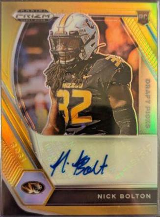 Nick Bolton [Gold Prizm] #DPA-NBO