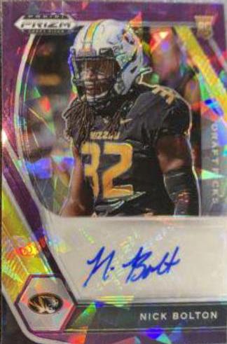Nick Bolton [Purple Ice Prizm] #DPA-NBO