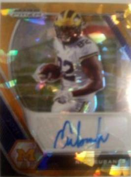 Nick Eubanks [Gold Ice Prizm] #DPA-NIE