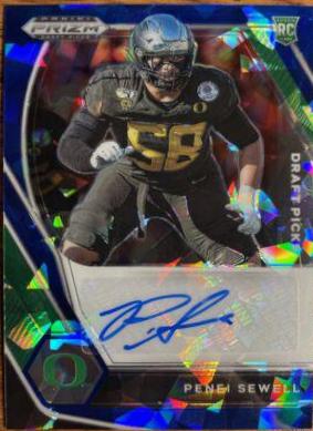 Penei Sewell [Blue Ice Prizm] #DPA-PSE