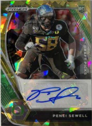 Penei Sewell [Gold Ice Prizm] #DPA-PSE