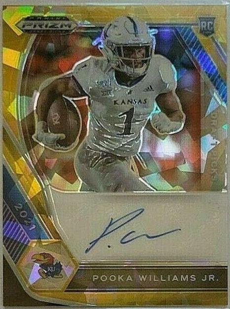 Pooka Williams Jr. [Gold Ice Prizm] #DPA-POO