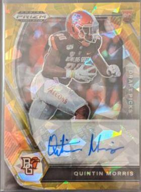 Quintin Morris [Gold Ice Prizm] #DPA-QMO