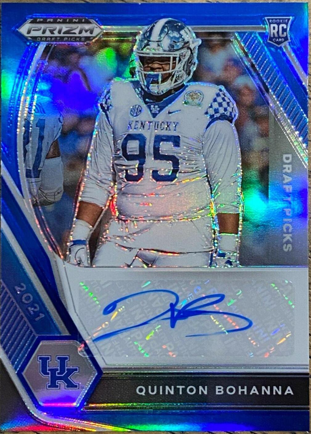 Quinton Bohanna [Blue Prizm] #DPA-QBO