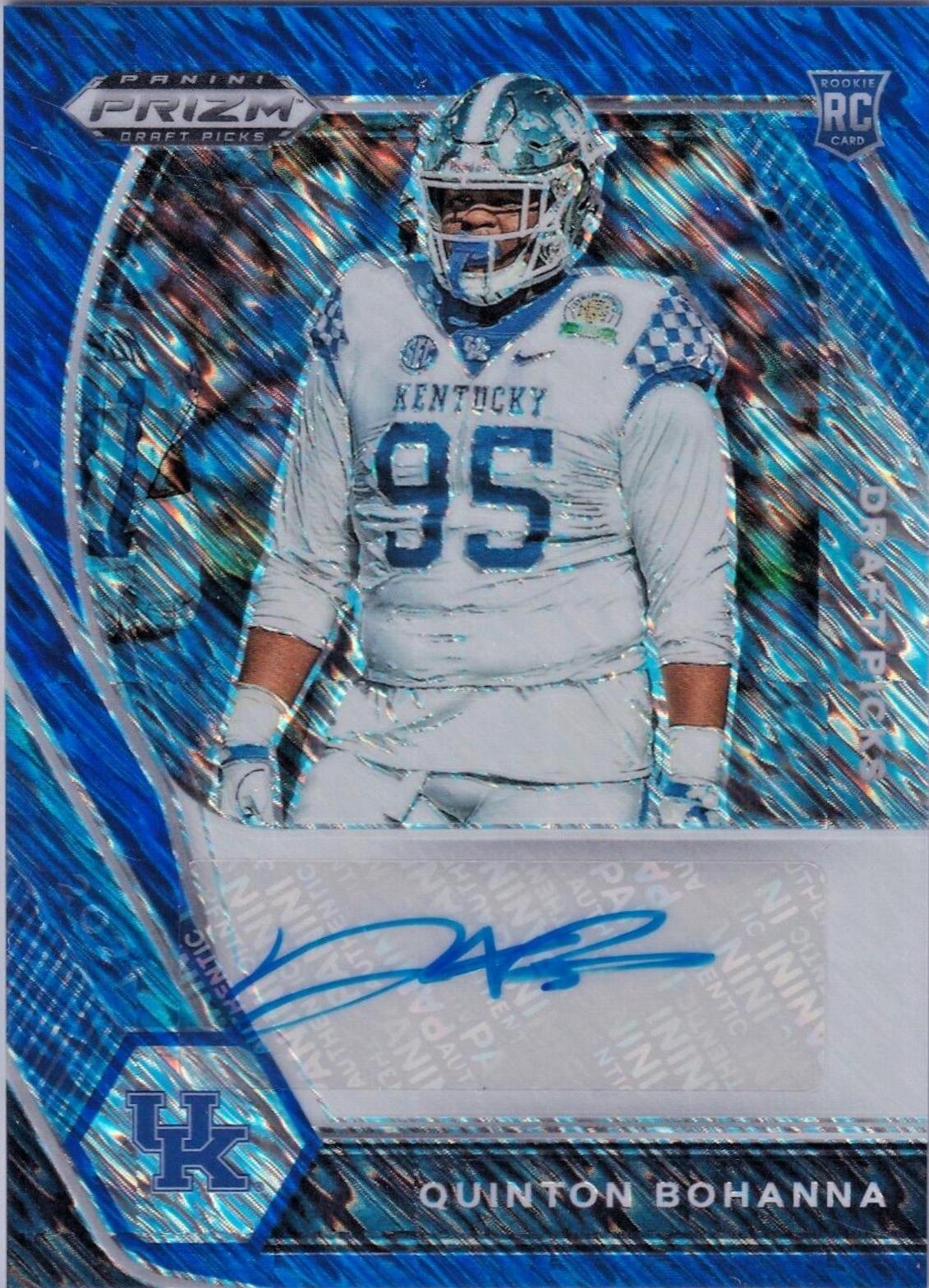 Quinton Bohanna [Blue Shimmer Prizm] #DPA-QBO