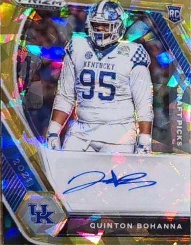 Quinton Bohanna [Gold Ice Prizm] #DPA-QBO