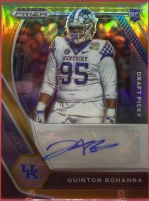 Quinton Bohanna [Gold Prizm] #DPA-QBO