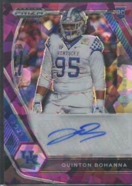 Quinton Bohanna [Purple Ice Prizm] #DPA-QBO