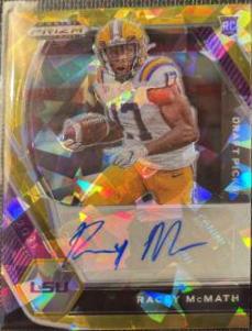 Racey McMath [Gold Ice Prizm] #DPA-RAC