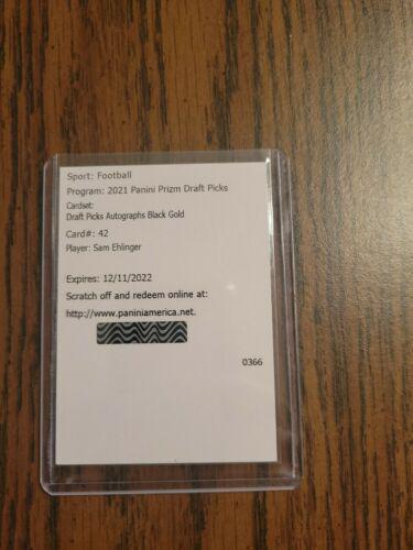 Sam Ehlinger [Black Gold Prizm] #DPA-SAM