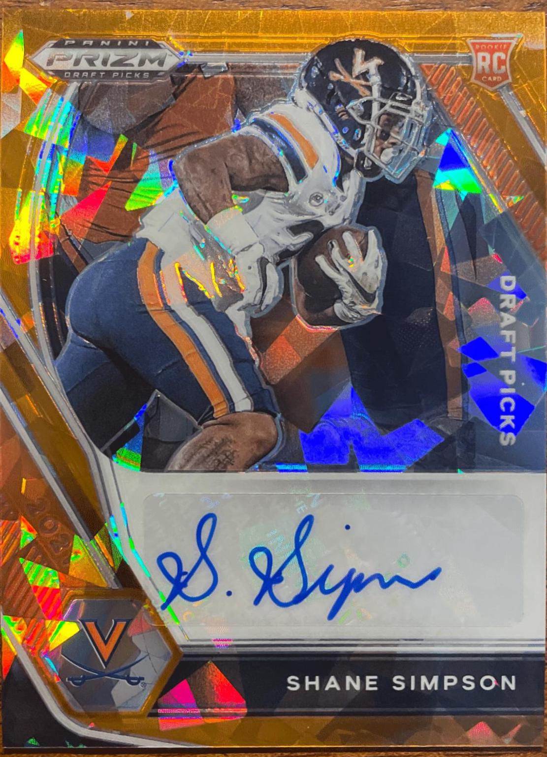 Shane Simpson [Orange Ice Prizm] #DPA-SSI