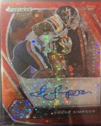 Shane Simpson [Red Circles Prizm] #DPA-SSI