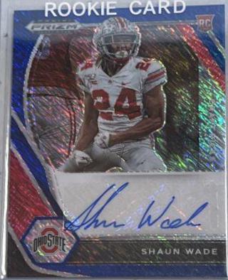 Shaun Wade [Blue Shimmer Prizm] #DPA-SWA