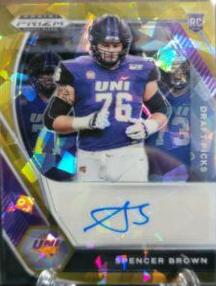 Spencer Brown [Gold Ice Prizm] #DPA-SPE