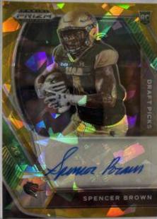 Spencer Brown [Gold Prizm] #DPA-SPB